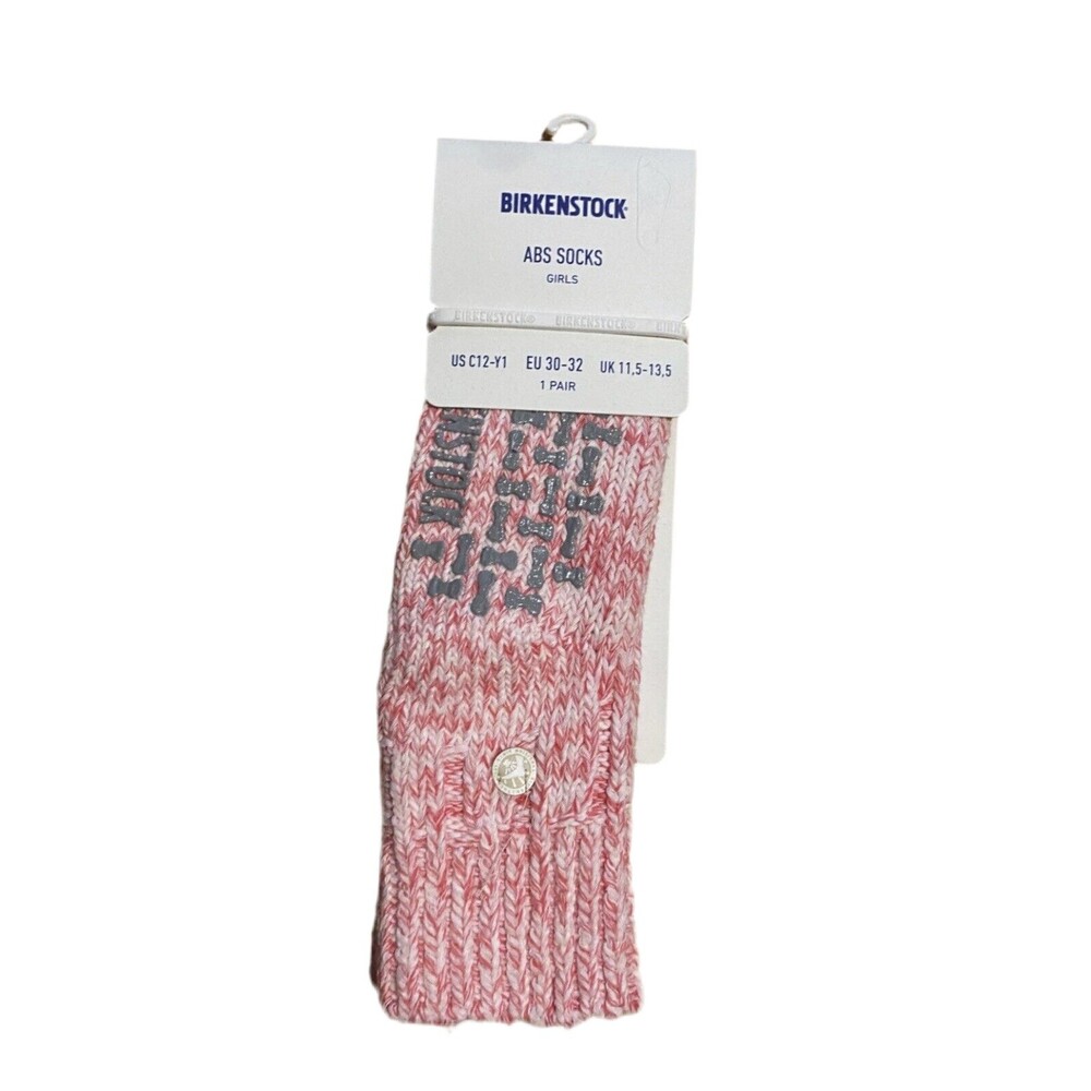 Birkenstock Girls Crystal Pink Abs Socks - C12-Y1